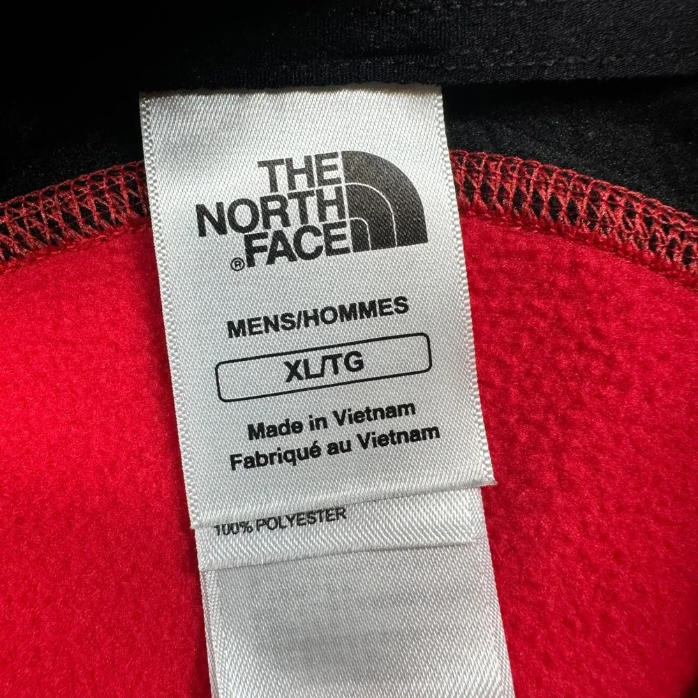 The North Face VaporWick Pullover Mens XL Red Black  1/4 Zip Technical